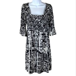 Eci New York black and white dress